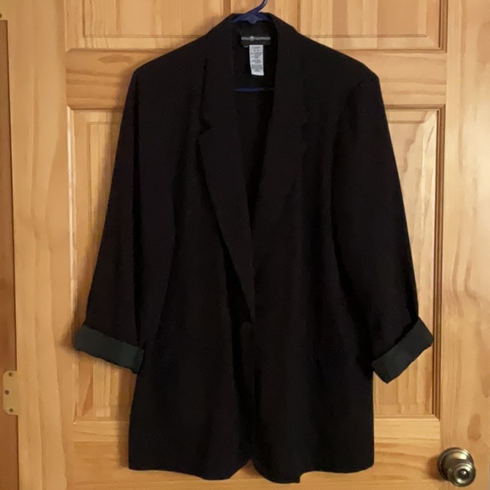 Woman’s black blazer, size 18